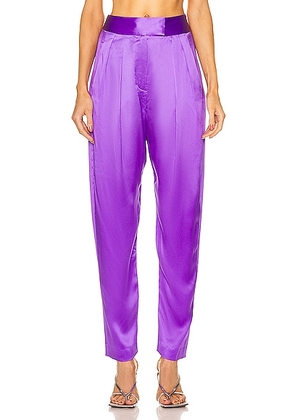 The Sei Tapered Trouser in Grape - Purple. Size 2 (also in ).