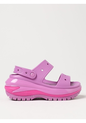 Flat Sandals CROCS Woman colour Violet