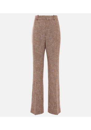 Chloé Mid-rise wide-leg tweed pants