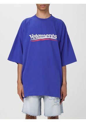 T-Shirt VETEMENTS Men colour Blue