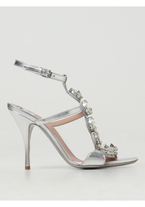 Heeled Sandals MOSCHINO COUTURE Woman colour Silver