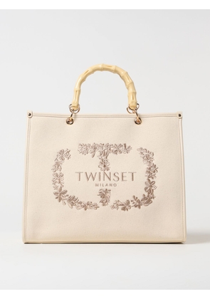 Tote Bags TWINSET Woman colour Yellow Cream