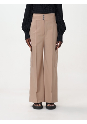 Trousers MSGM Woman colour Beige