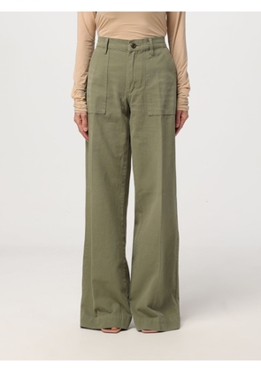 Trousers RE/DONE Woman colour Military