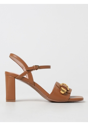 Heeled Sandals COCCINELLE Woman colour Leather