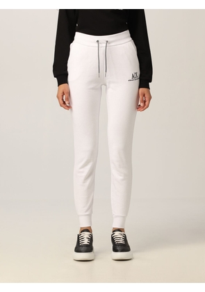Armani Exchange cotton jogging trousers with logo