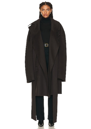 Peter Do for FWRD Double-Face Detachable Coat in Dark Brown - Brown. Size all.