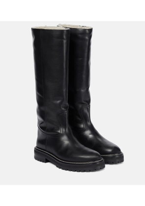 Jimmy Choo Yomi shearling-lined leather boots