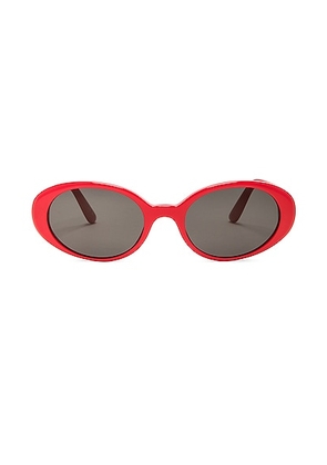 Dolce & Gabbana Circular Sunglasses in Red - Red. Size all.