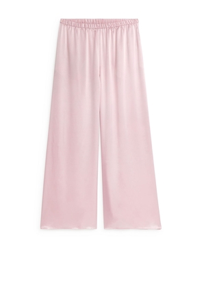 Silk Trousers - Pink