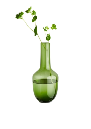 Glass Vase 16 cm - Green