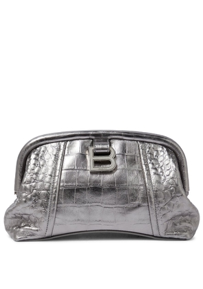 Balenciaga Editor XS croc-effect leather clutch