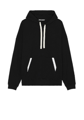 Palm Angels Sartorial Tape Classic Hoodie in Black - Black. Size M (also in L, S, XL/1X).