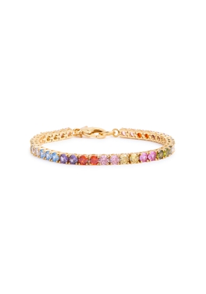 Crystal Haze Serena Crystal-embellished 18kt Gold-plated Bracelet - Multicoloured 1