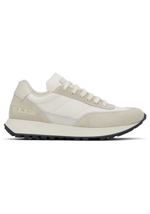 Common Projects White & Beige Track Classic Sneakers
