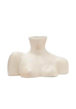 Anissa Kermiche Breast Friend Vase in Ivory.