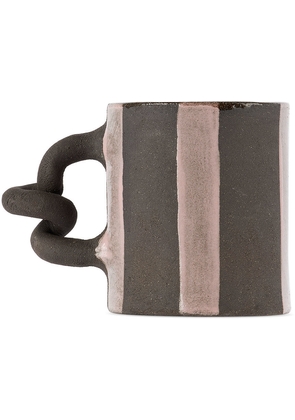 Harlie Brown Studio Black & Pink Stripe Delights Mug