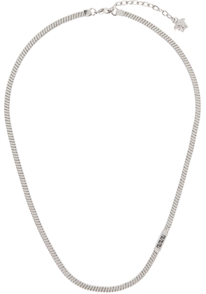 Versace Silver Logo Necklace
