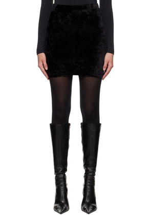 Balenciaga Black Drawstring Miniskirt