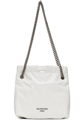 Balenciaga White Crush XS Tote Bag