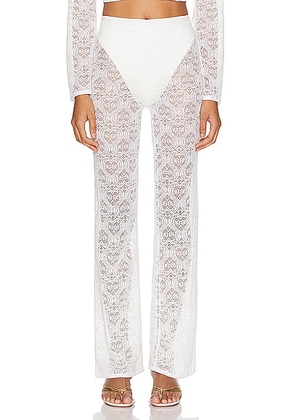 ERES Love Harmonie Pant in Yaourt - White. Size 38 (also in 36, 40).
