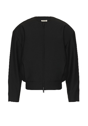 Fear of God Wool Silk Collarless Jacket in Black - Black. Size L (also in ).