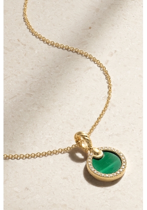 David Yurman - Elements 18-karat Gold, Malachite And Diamond Necklace - One size