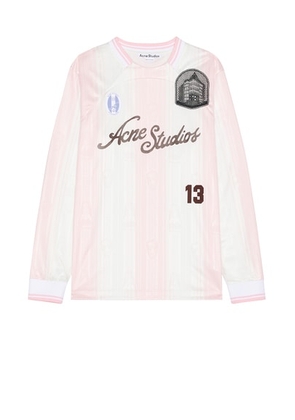 Acne Studios Jersey in Pink & White - Rose. Size M (also in ).