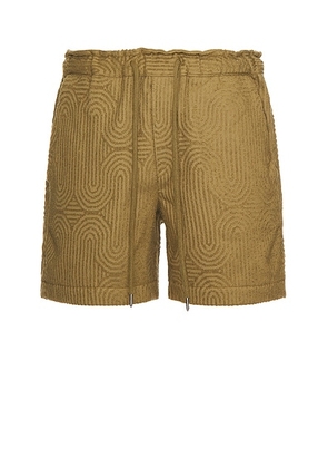 OAS Zabyrinth Terry Short in Army - Army. Size L (also in M, S).
