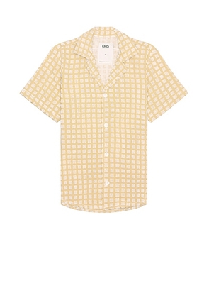 OAS Sculpt Box Cuba Terry Shirt in Yellow - Yellow. Size L (also in M, S, XL/1X).