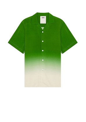 OAS Beach Grade Viscose Shirt in Green - Green. Size L (also in M, S, XL/1X).