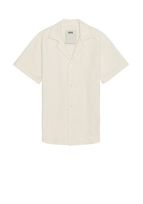 OAS Golconda Cuba Terry Shirt in Cream - Cream. Size L (also in M, S, XL/1X).