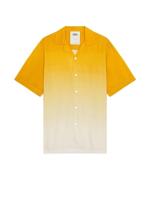 OAS Evening Grade Viscose Shirt in Yellow - Yellow. Size L (also in M, S, XL/1X).