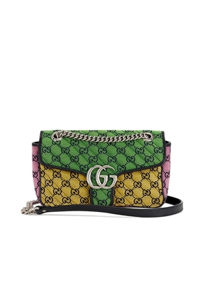FWRD Renew Gucci GG Marmont Shoulder Bag in Multi.