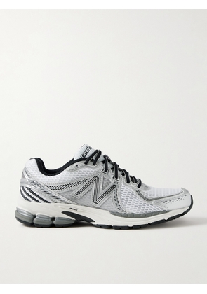 New Balance - 860v2 Leather-trimmed Mesh Sneakers - White - US4,US4.5,US5,US5.5,US6,US6.5,US7,US7.5,US8,US8.5,US9,US9.5,US10,US10.5,US11