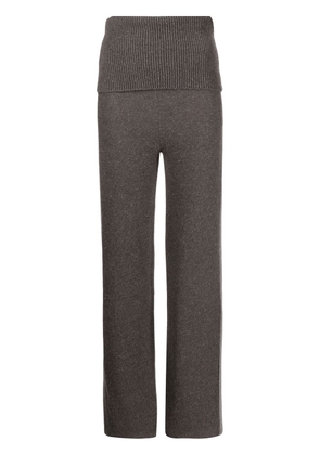 Off-White Languid straight leg knitted trousers - Grey