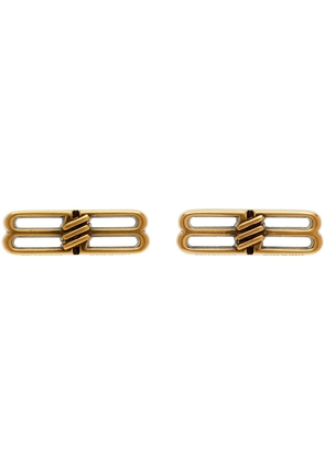 Balenciaga Gold BB Icon Earrings