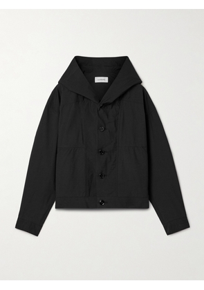 LEMAIRE - Hooded Cotton-blend Poplin Jacket - Black - FR34,FR36,FR38,FR40,FR42,FR44