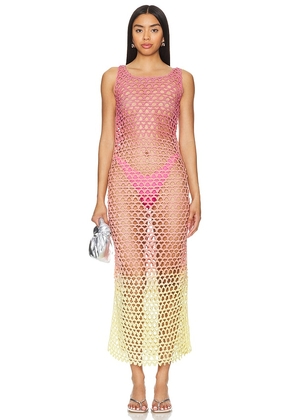 AYNI Cerine Dress in Coral. Size S, XS.