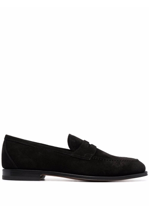 Scarosso Stefano suede penny loafers - Black