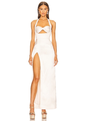 Michael Costello x REVOLVE Marissa Gown in Ivory. Size XS.