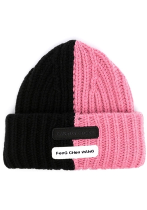 Canada Goose logo-patch colour-block hat - Black