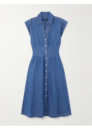 Veronica Beard - Ruben Denim Midi Shirt Dress - Blue - US0,US2,US4,US6,US8,US10