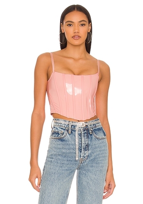 OW Collection Cotton Candy Corset Top in Pink. Size XS.