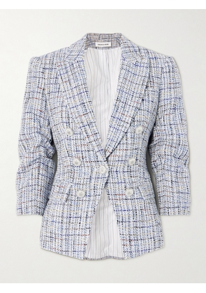 Veronica Beard - Ryland Dickey Checked Metallic Cotton-blend Tweed Blazer - Blue - US0,US2,US4,US6,US8,US10,US12,US14