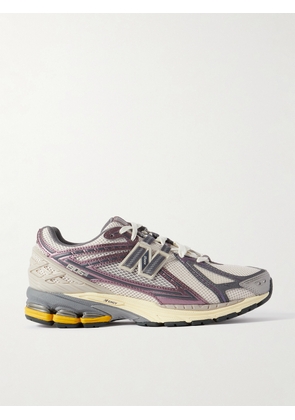 New Balance - 1906 Metallic Faux Leather-trimmed Mesh Sneakers - Purple - US 4,US 4.5,US 5,US 5.5,US 6,US 6.5,US 7,US 7.5,US 8,US 8.5,US 9,US 9.5,US 10,US 10.5,US 11