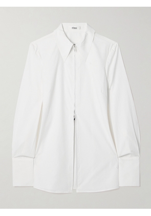 Interior - The Freddy Cotton-poplin Shirt - White - US0,US2,US4,US6,US8,US10