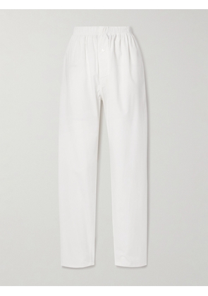 Interior - The Nicola Cotton-poplin Straight-leg Pants - White - x small,small,medium,large,x large