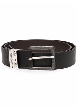 Diesel B-Guarantee-A leather belt - Black
