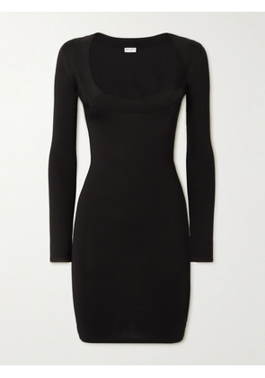 SAINT LAURENT - Jersey Mini Dress - Black - S